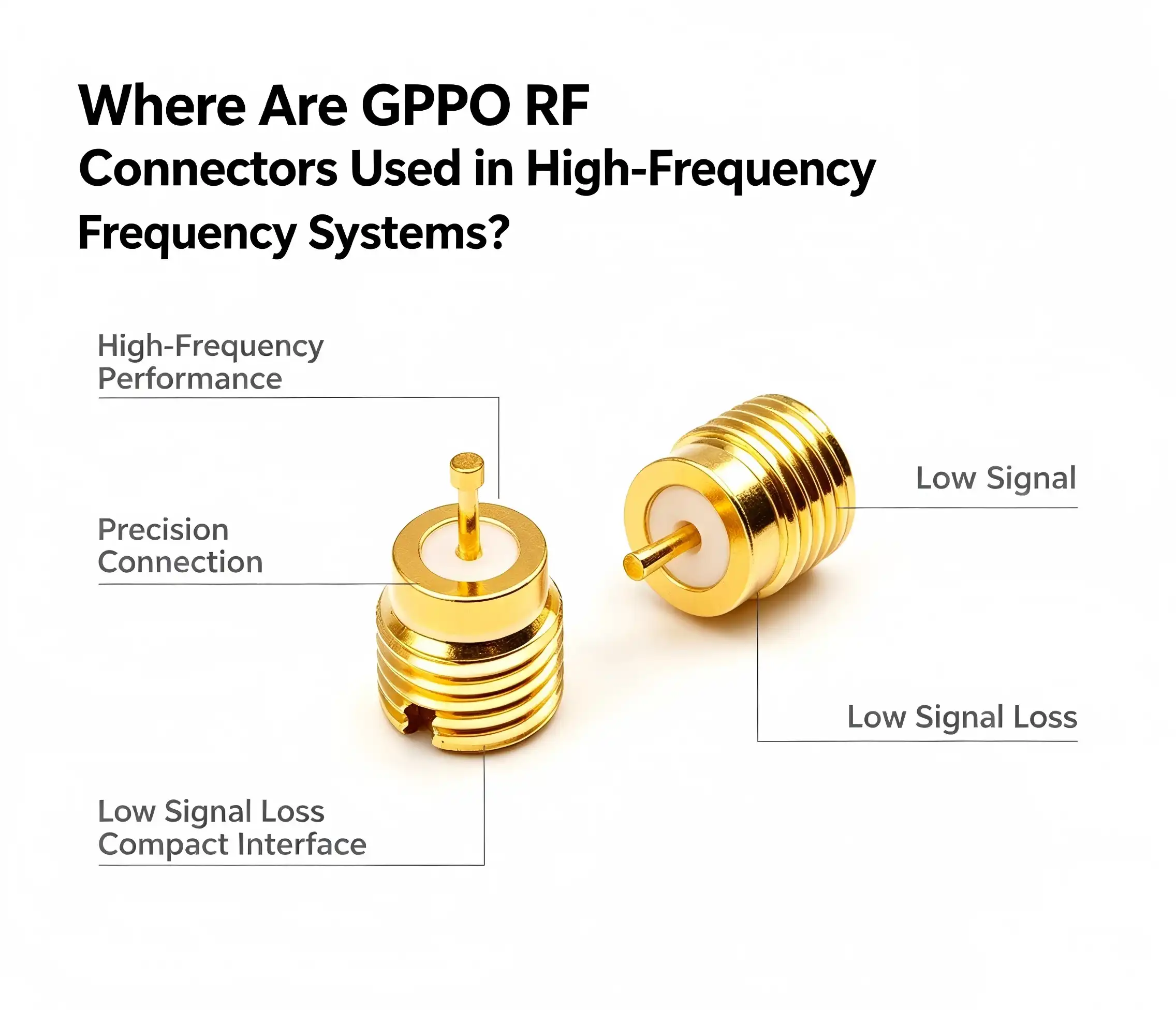 Where Are GPPO RF Connectors Used in High-Frequency Systems?